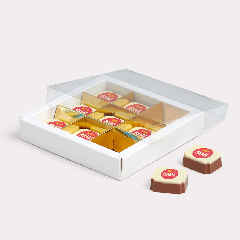 individuelle Pralinen mit Ihrem Firmenlogo
