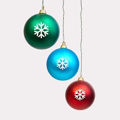 personalisierte Christbaumkugeln